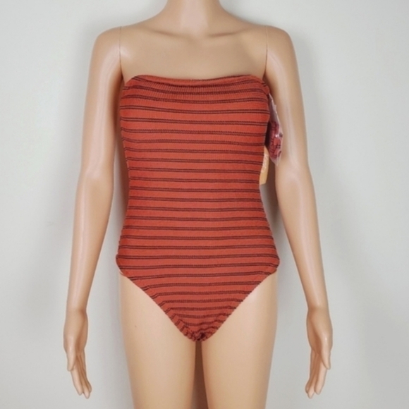 Kona Sol BROWN/PID medium coverage one piece swimsuit Size S - Picture 12 of 13